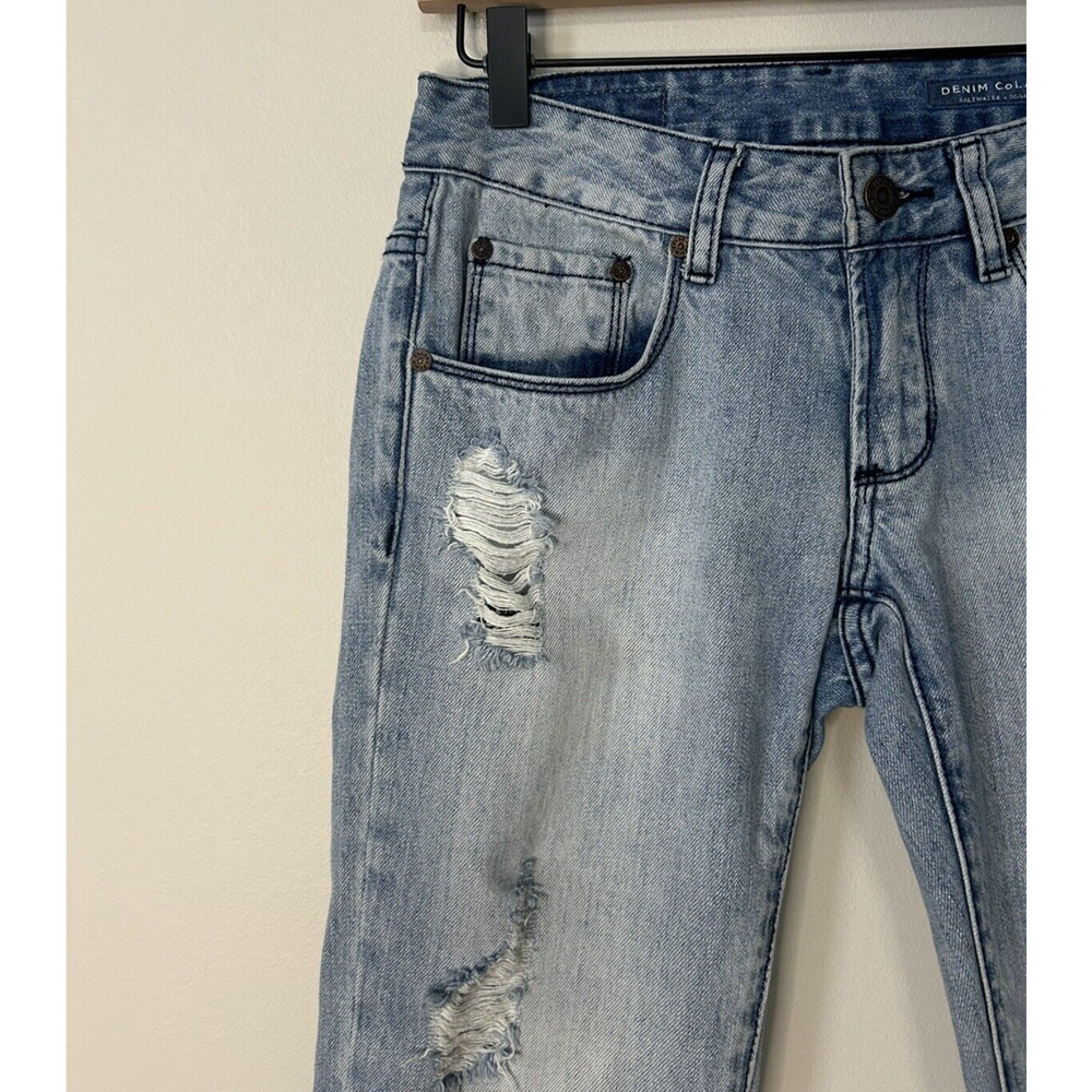 Denim Colab Saltwater & Song Distressed Ripped Avoca Skinny Jeans #3A40 SZ 7 - Picture 4 of 6
